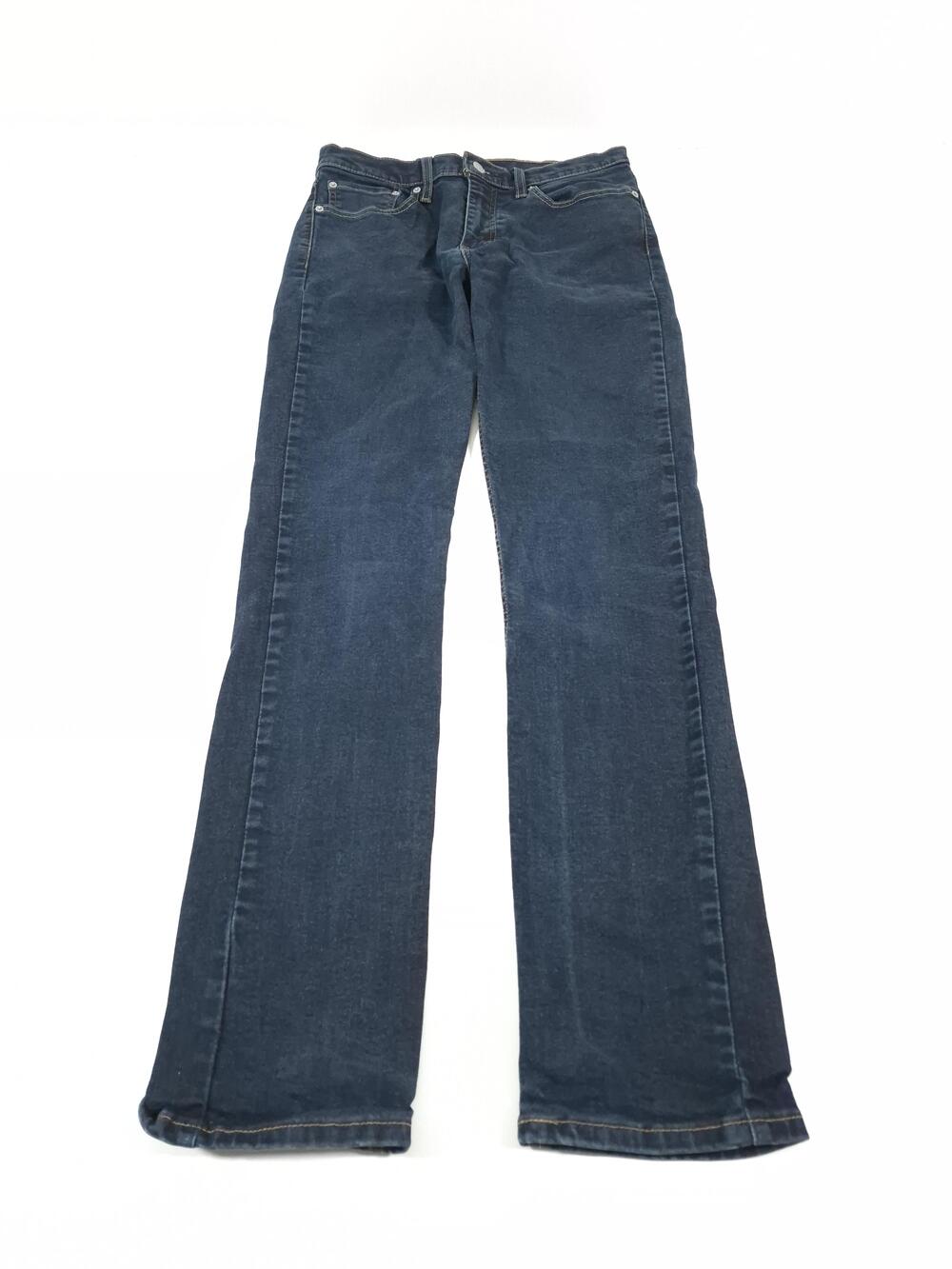 Levis 511 Slim Straight Jeans Mens 32x34 Dark Wash Blue Stretch 5 Pocket Denim